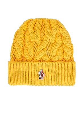 Moncler Grenoble Beanie in Yellow - Yellow. Size all.