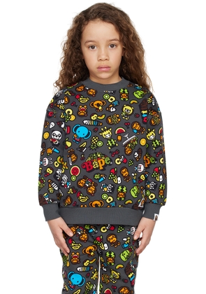 BAPE Kids Gray Baby Milo Mixed Fruit Sweatshirt