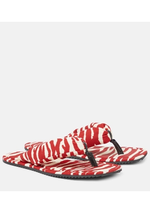 The Attico Indie zebra-print thong sandals