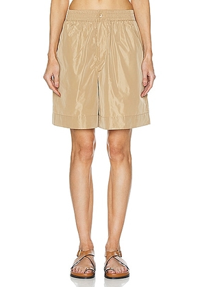 Staud Genny Short in Fawn - Neutral. Size L (also in M, S, XS).