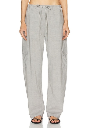 LESET Jane Cargo Trouser in Light Grey - Light Grey. Size M (also in XS).