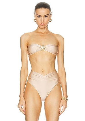 Shani Shemer Kandall Bikini Top in Body - Nude. Size L (also in ).