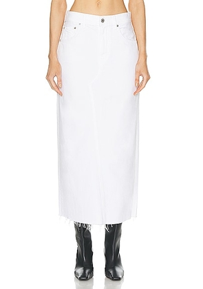 Citizens of Humanity Circolo Reworked Maxi Skirt in Cannoli - White. Size 23 (also in 24, 25, 26, 27, 28, 29, 30, 31, 32, 33, 34).