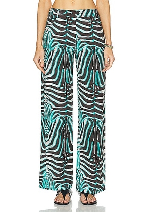 SIEDRES Essie Pant in Multi - Teal. Size 34 (also in 36, 40).