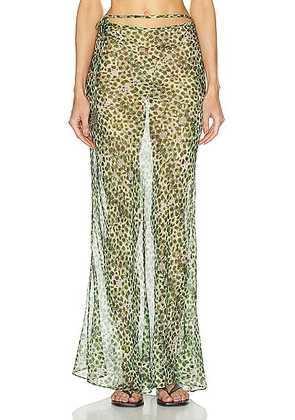 SIEDRES Siny Maxi Skirt in Multi - Green. Size 34 (also in 36, 38, 40).