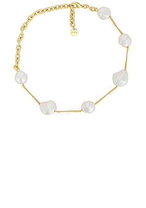 Cult Gaia Andie Choker Necklace in Pearl - White. Size all.