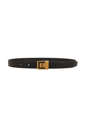 Saint Laurent Female Buckle Skinny Belt in Nero - Black. Size 65 (also in 70, 75, 80, 85, 90).