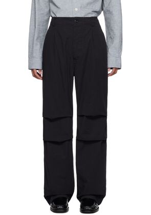 MHL by Margaret Howell Black Parachute Trousers