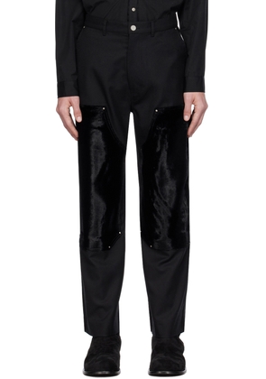 Youth Black Panel Trousers