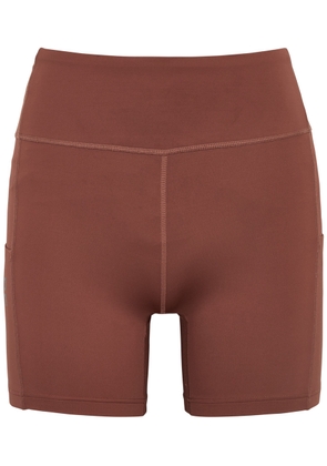 ON Performance Stretch-jersey Shorts - Brown - L (UK14 / L)