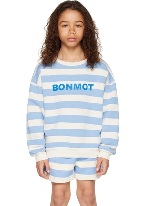 Bonmot Organic Kids Blue Striped Sweatshirt