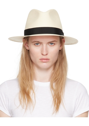 rag & bone Off-White Straw Panama Hat