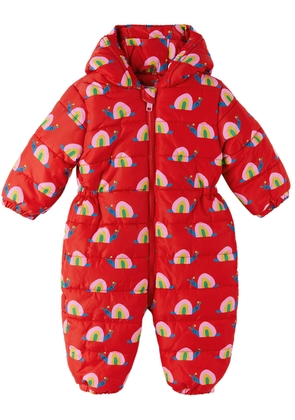 Stella McCartney Baby Kids Red Snail Puffer Snowsuit