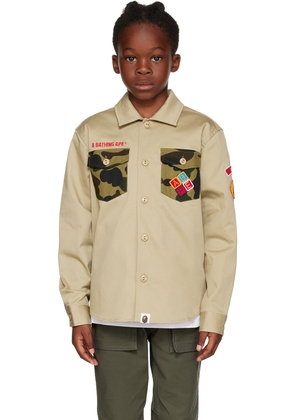 BAPE Kids Beige Boy Scout Shirt