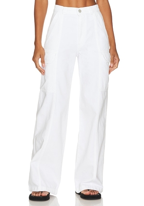 Hudson Jeans High Rise Wide Leg Cargo in White. Size 28, 33, 34.