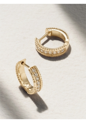 Sydney Evan - 14-karat Gold Diamond Hoop Earrings - One size