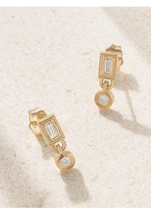 Sydney Evan - 14-karat Gold Diamond Earrings - One size