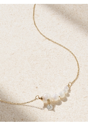 Persée - 18-karat Gold, Pearl And Diamond Necklace - One size