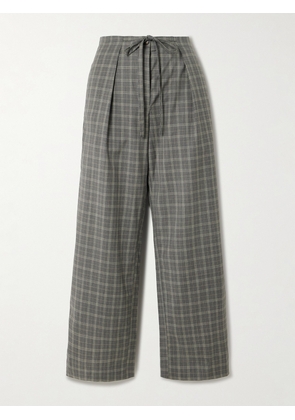 Deiji Studios - Checked Wool Straight-leg Pants - Brown - x small,small,medium,large,x large