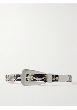 KHAITE - Lucca Snake-effect Leather Belt - Animal print - 70,75,80,85,90