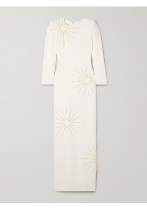 Dries Van Noten - Dalista Embellished Crepe Maxi Dress - White - FR34,FR36,FR38,FR40,FR42,FR44
