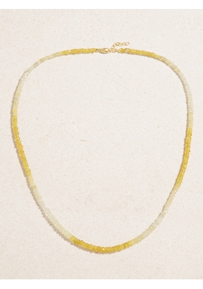 JIA JIA - Gold Sapphire Necklace - Yellow - One size