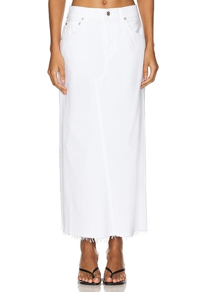 Citizens of Humanity Circolo Reworked Maxi Skirt in White. Size 24, 25, 26, 27, 28, 29, 30, 31, 33, 34.
