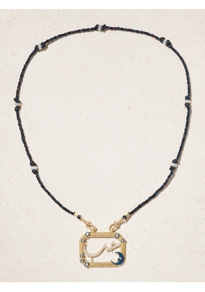 Marie Lichtenberg - Amour Scapular 18-karat Gold, Diamond And Sapphire Necklace - One size