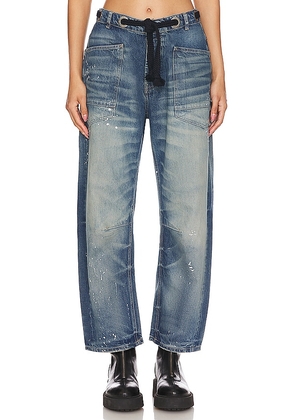 Free People x We The Free Moxie Low Slung Pull in Blue. Size 26.