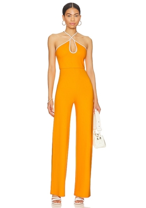 Lovers and Friends Maddison Jumpsuit in Orange. Size XXS.