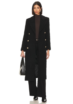 L'AGENCE Olina Coat in Black. Size 12, 8.