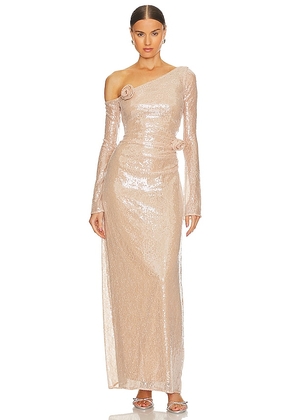 LPA Aniella Gown in Nude. Size XS.