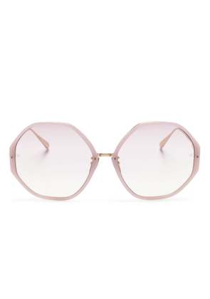 Linda Farrow The Alona geometric-frame sunglasses - Pink
