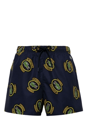 Lacoste logo-print swim shorts - Blue