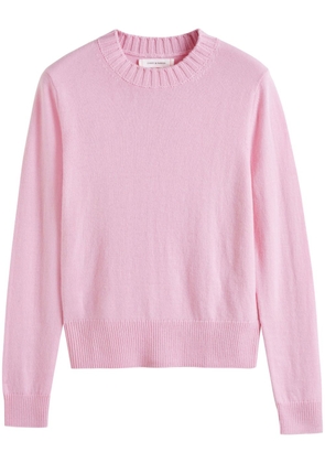 Chinti & Parker crew-neck cropped jumper - Pink