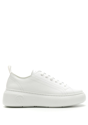 Armani Exchange platform low-top sneakers - White