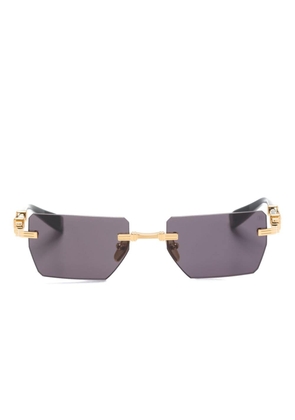 Balmain Eyewear Pierre geometric-frame sunglasses - Gold
