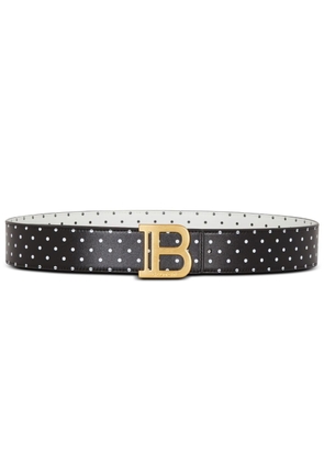Balmain polka-dot reversible belt - Black