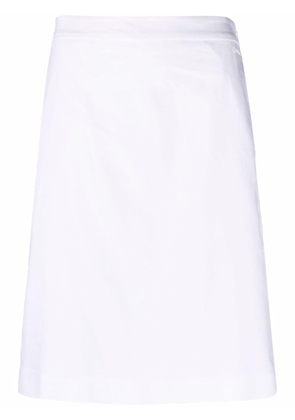 Calvin Klein high-waisted straight skirt - White