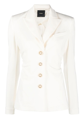 PINKO tailored draped blazer - White