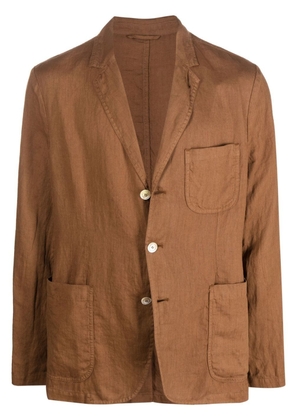 ASPESI fitted single-breasted blazer - Brown