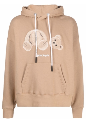 Palm Angels bear-print hoodie - Neutrals