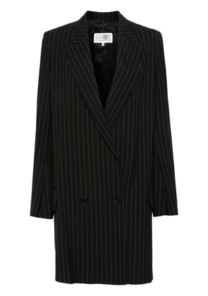 MM6 Maison Margiela Stripy Poly blazer - Black