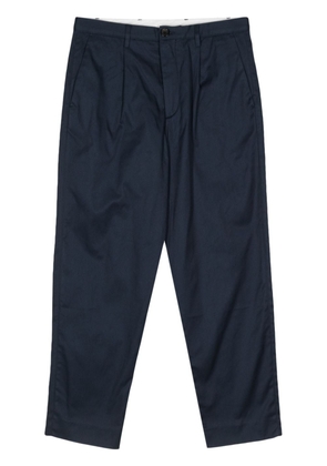 PS Paul Smith straight-leg organic-cotton trousers - Blue