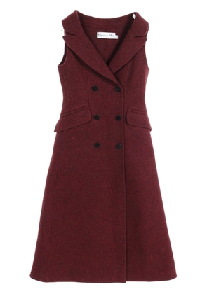 Christian Dior Pre-Owned 2010 double-breasted wool dress - Red