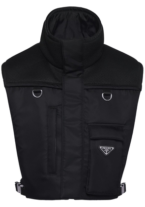 Prada Re-Nylon triangle-logo vest - Black
