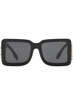Burberry Eyewear logo-plaque square-frame sunglasses - Black