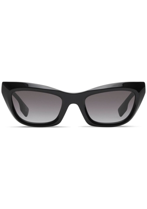 Burberry Eyewear logo-plaque cat-eye sunglasses - Black