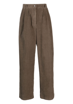 The Row straight-leg corduroy trousers - Brown