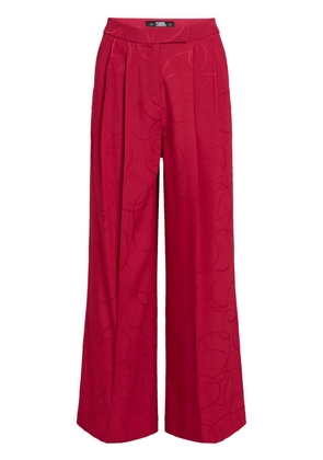 Karl Lagerfeld satin tailored trousers
